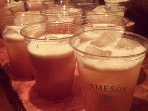 Jameson plastic cups