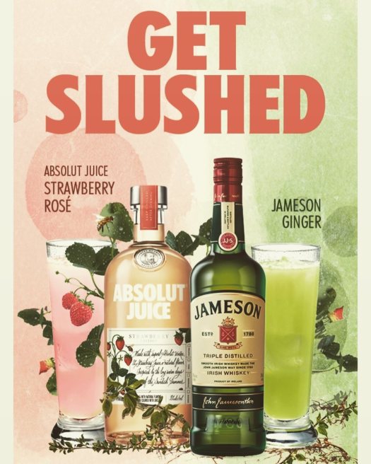 absolut jameson get slushed